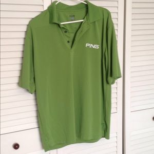 Men's Green Ping polo shirt